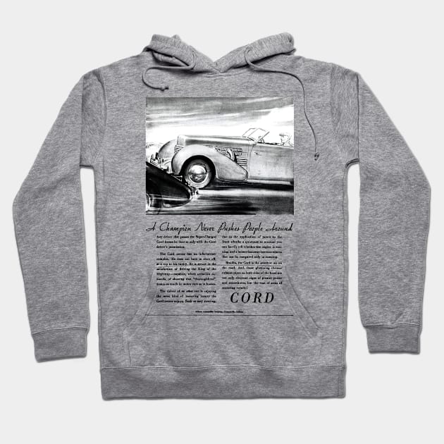 1937 CORD - advert Hoodie by Throwback Motors